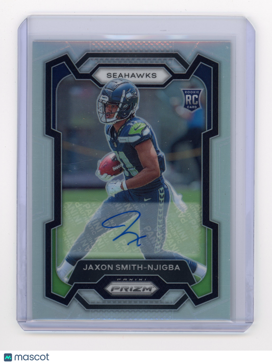 2023 Panini Prizm Jaxon Smith-Njigba Rookie Autograph Silver RC #390