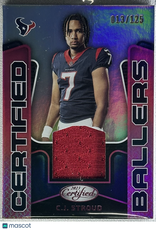 2023 Panini Certified C.J. Stroud Certified Ballers Pink /125 #CBM-2