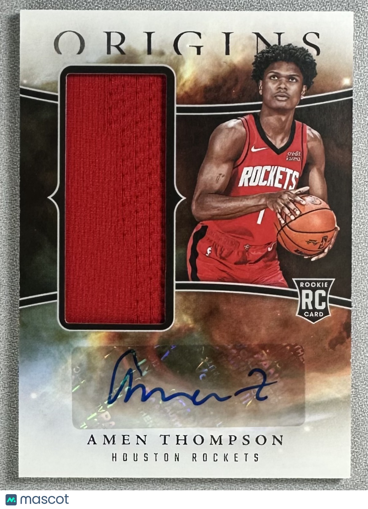 2023 Panini Origins Amen Thompson Rookie Jersey Auto #RJA-AMN RC