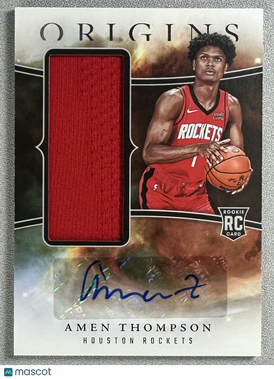 2023 Panini Origins Amen Thompson Rookie Jersey Auto #RJA-AMN RC