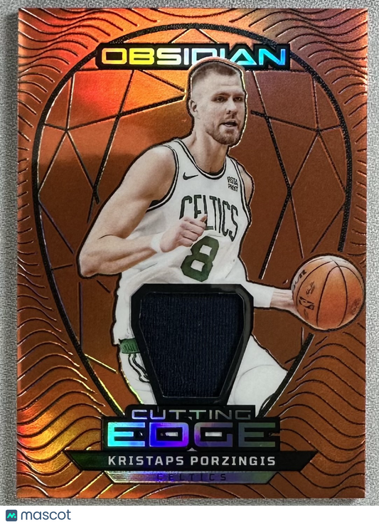 2023 Panini Obsidian Kristaps Porzingis Cutting Edge Orange Flood /99 #CE-KPO