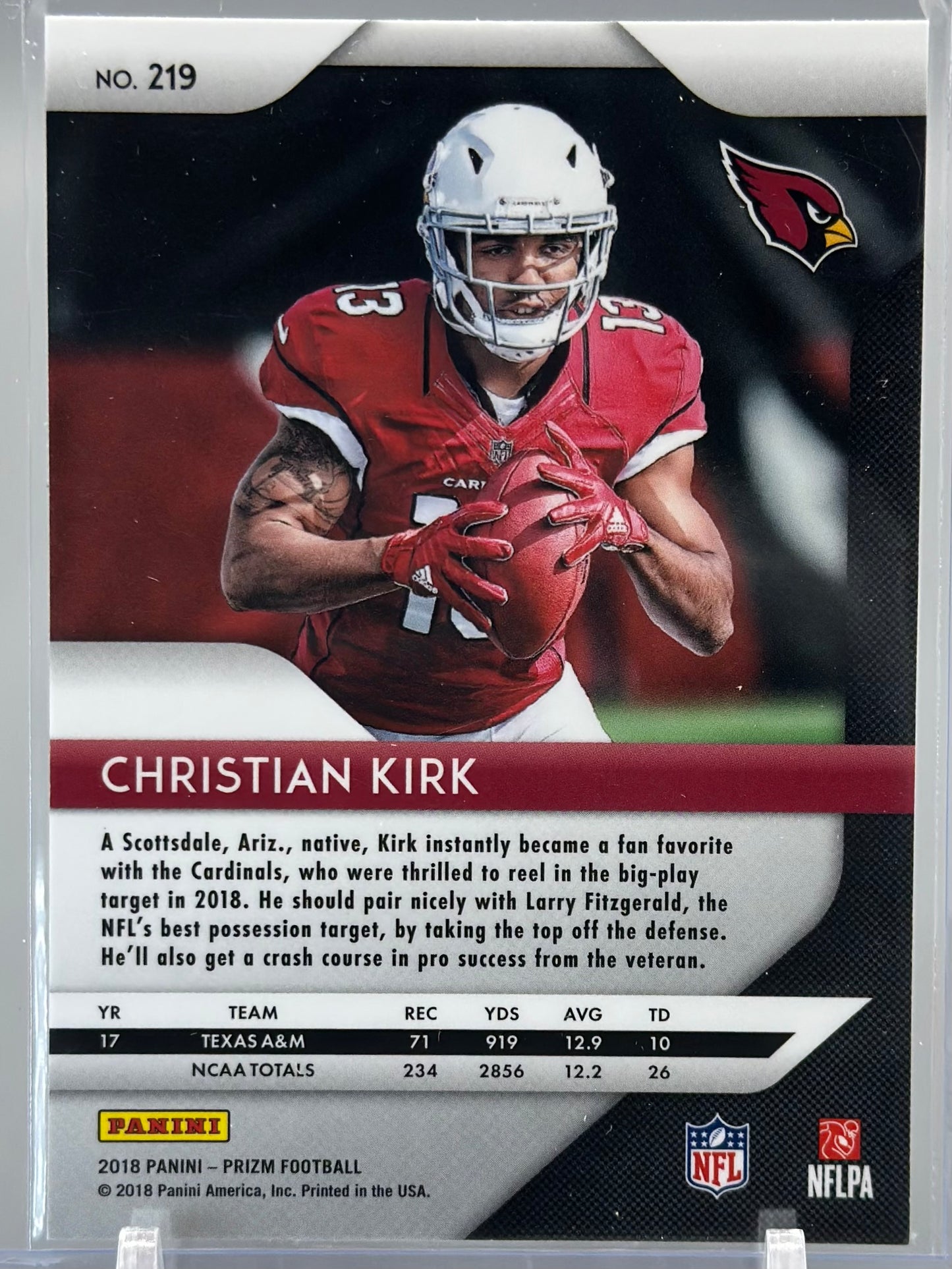 Christian Kirk 2018 Panini Prizm #219 RC