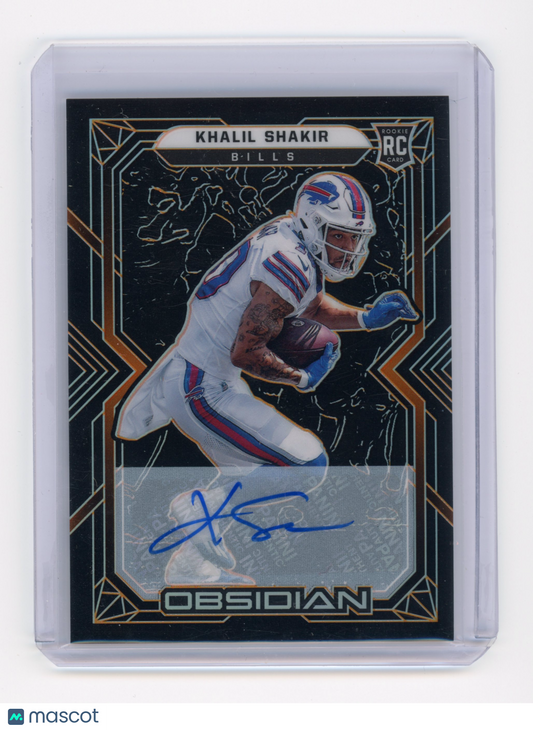2022 Panini Obsidian Khalil Shakir Rookie Autograph Orange 94/99 RC #143