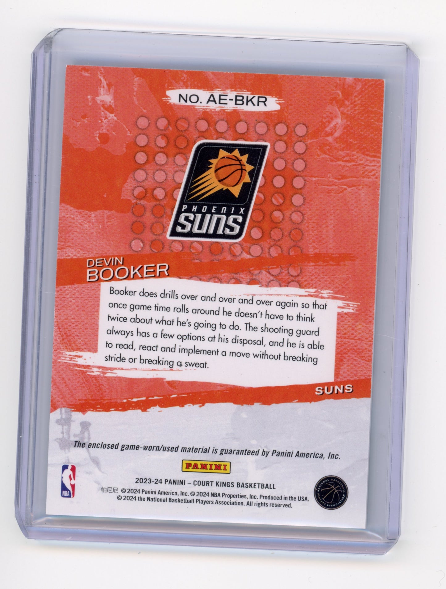 2023 Panini Court Kings Devin Booker Artistic Endeavors #AE-BKR