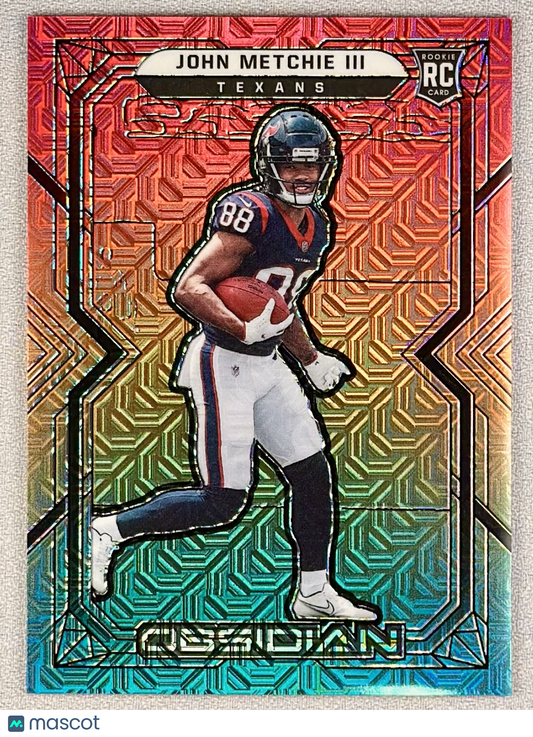 2022 Panini Obsidian John Metchie III Neon Mojo /5 #117 RC