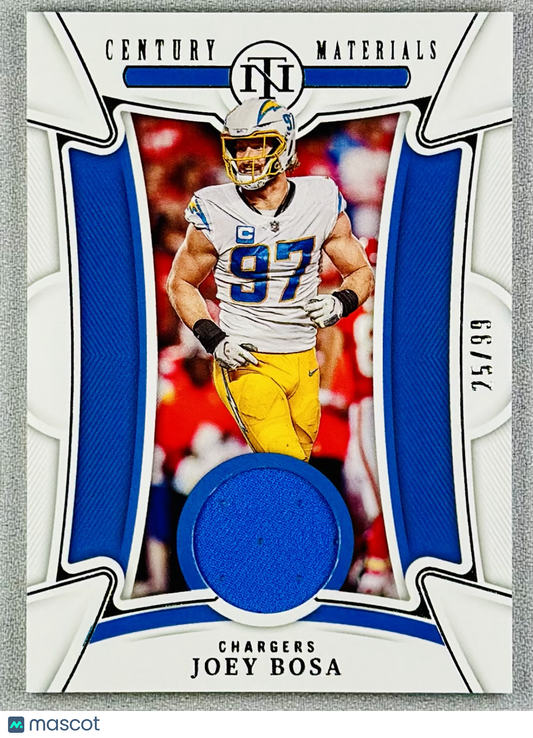 2022 Panini National Treasures Joey Bosa Century Materials /99 #CEN-JBO