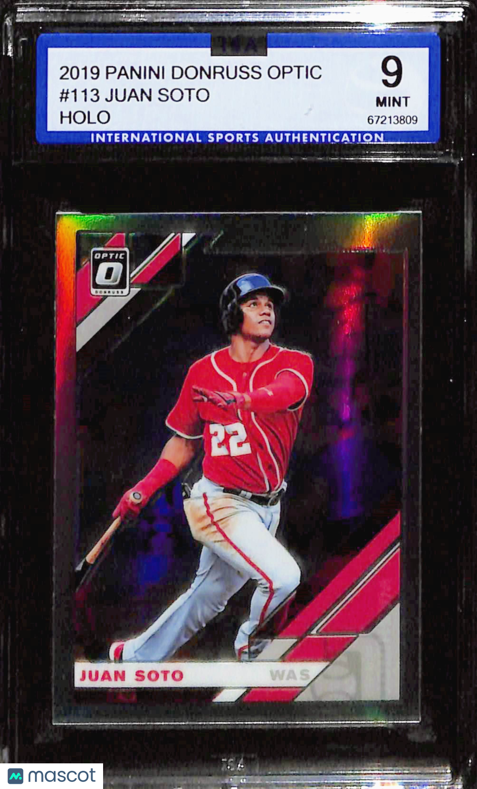 2019-20 Panini Donruss Optic Juan Soto Holo #113 ISA 9