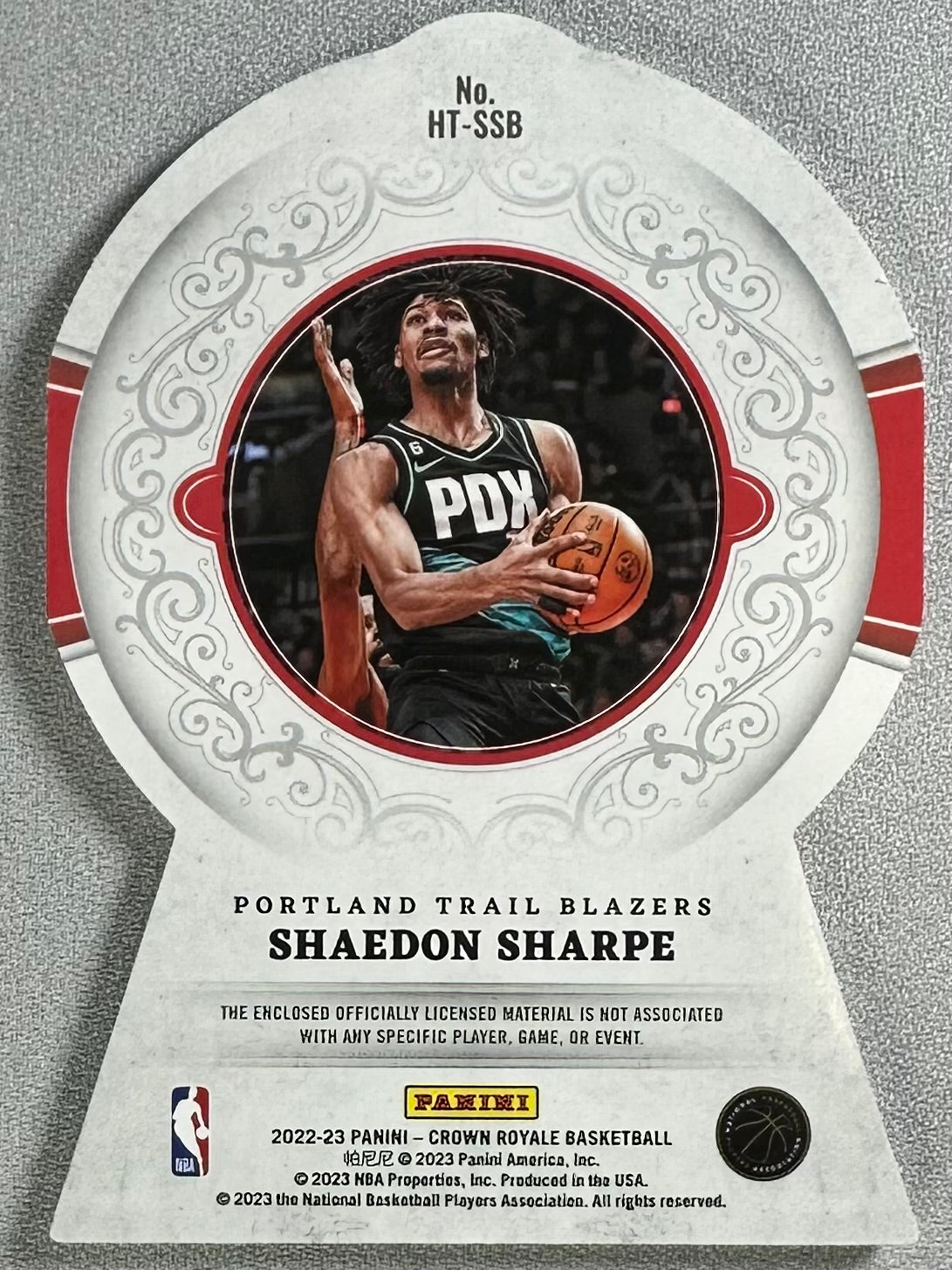 2022 Panini Crown Royale Shaedon Sharpe Heirs to the Throne Prime /25 RC