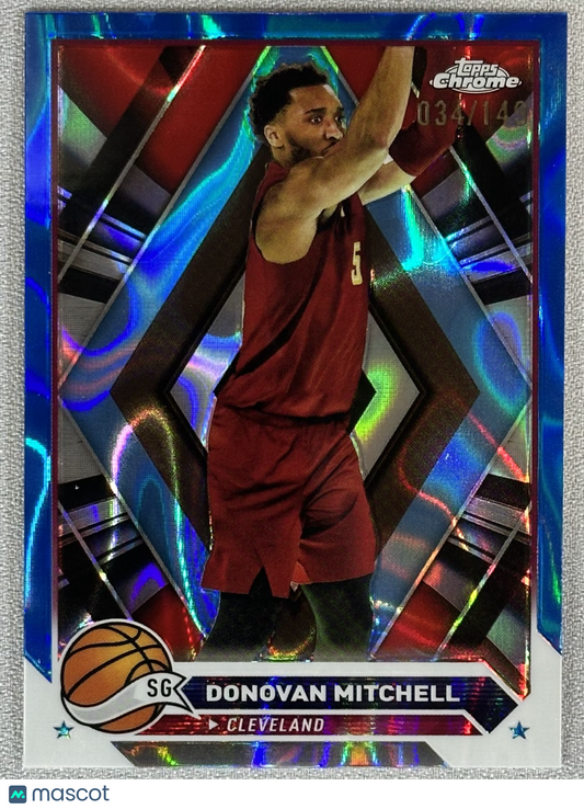 2023 Topps Chrome Donovan Mitchell Blue Lava /149 #45