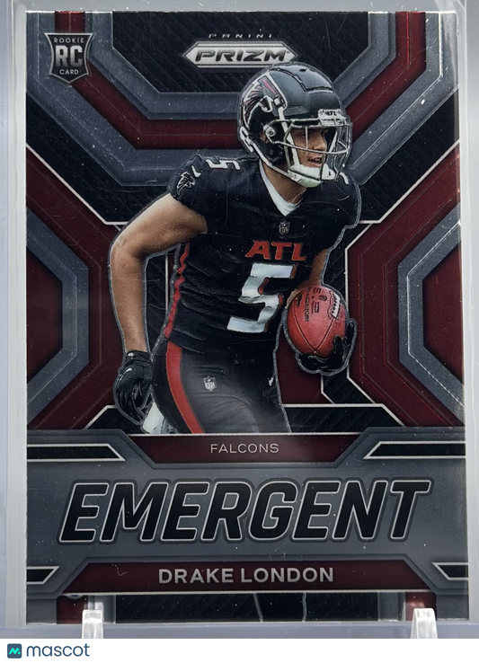 Drake London 2022 Panini Prizm Emergent #E-5 RC