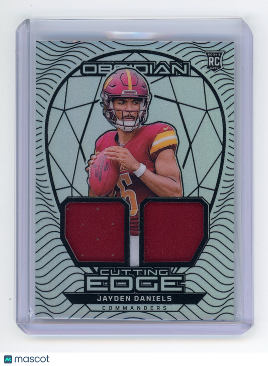 2024 Panini Obsidian Jayden Daniels Cutting Edge Materials Silver 97/99 #CEM-JDS