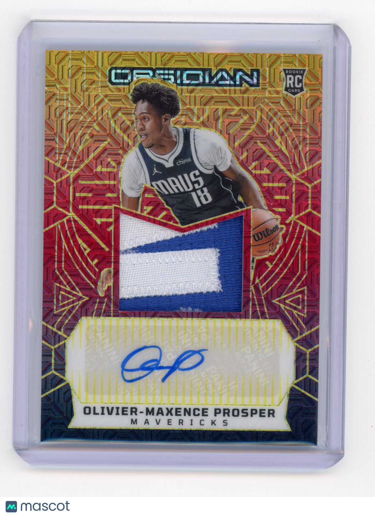 2023 Panini Obsidian Olivier-Maxence Prosper RPA Molten Mojo /10 #214 RC