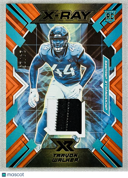 2022 Panini XR Travon Walker X-Ray Orange /25 #XR-21 RC