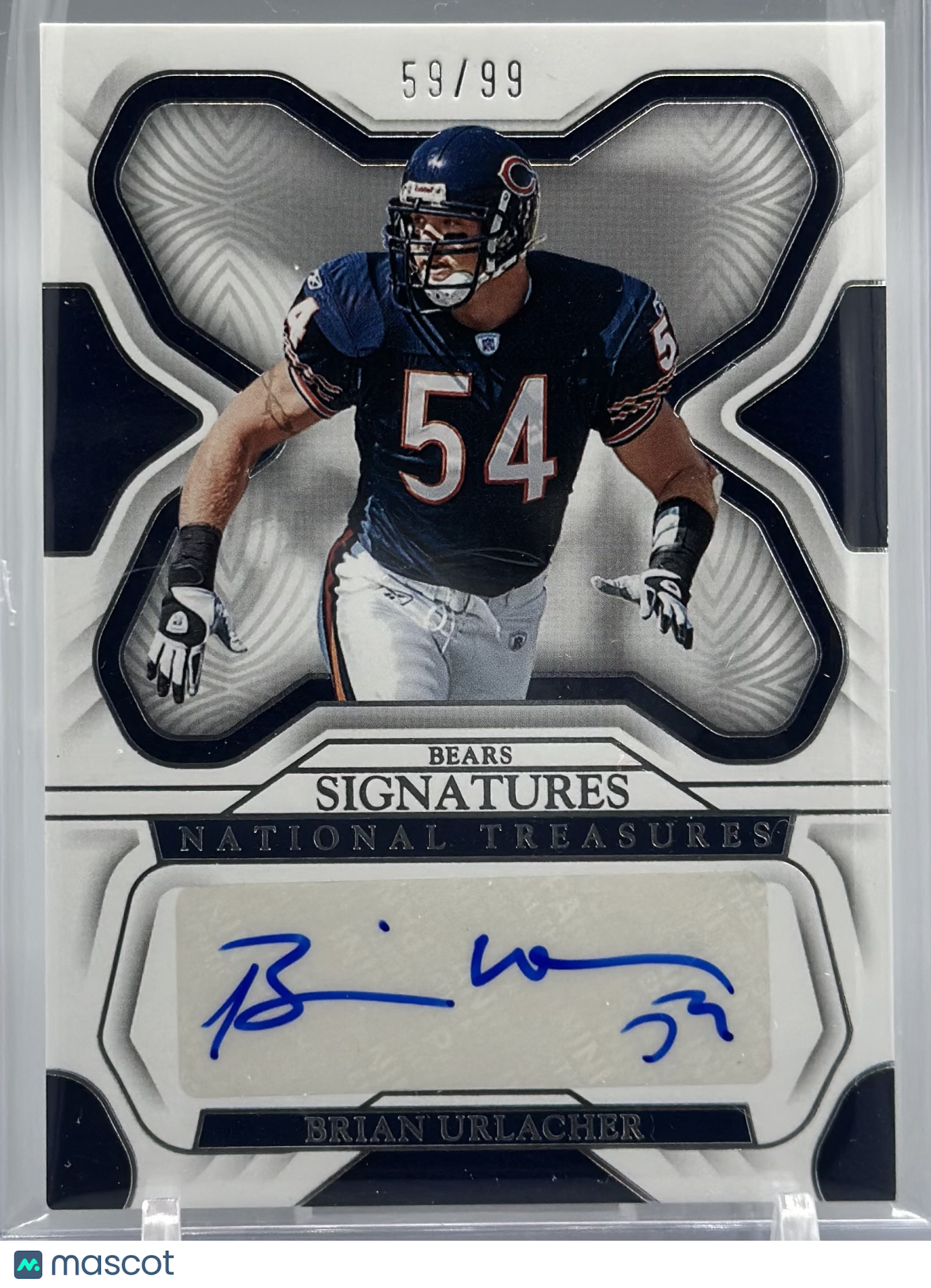 2022 Panini National Treasures Brian Urlacher Team Signatures /99 #SIG-BUR
