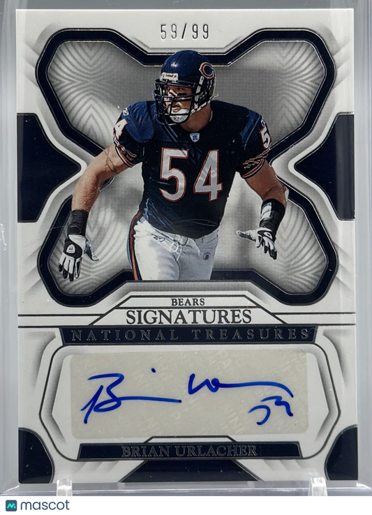 2022 Panini National Treasures Brian Urlacher Team Signatures /99 #SIG-BUR