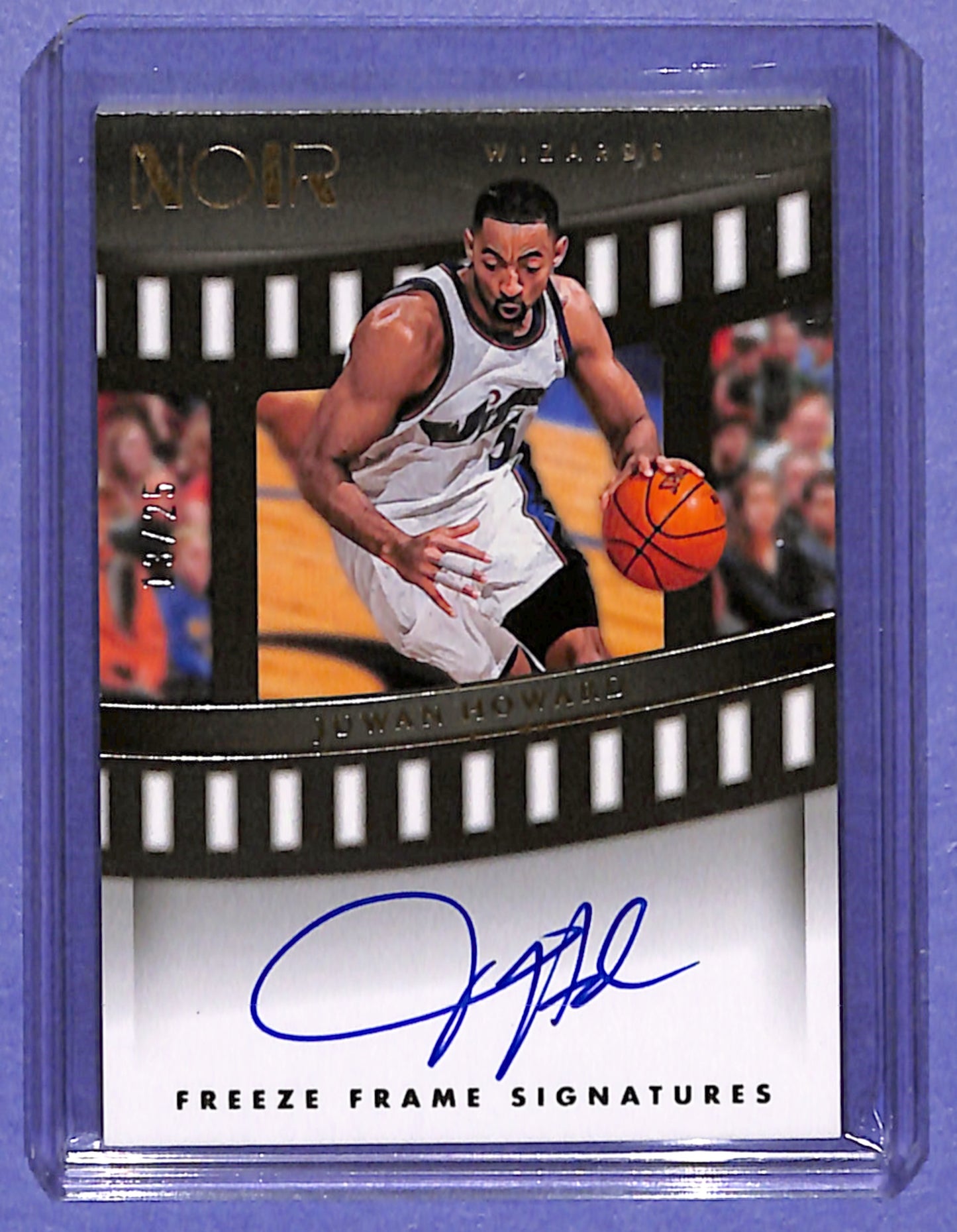 2022-23 Noir Juwan Howard Freeze Frame Signatures Gold /25 #FRF-JHO