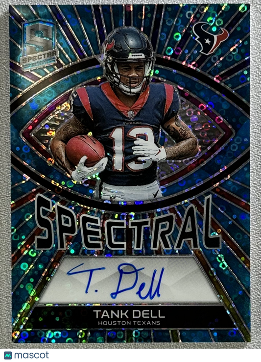 2023 Panini Spectra Tank Dell Spectral Signatures Blue Neon /50 RC