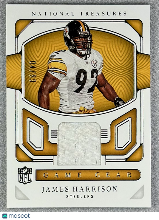 2022 Panini National Treasures James Harrison NFL Game Gear /99 #GGE-JHA