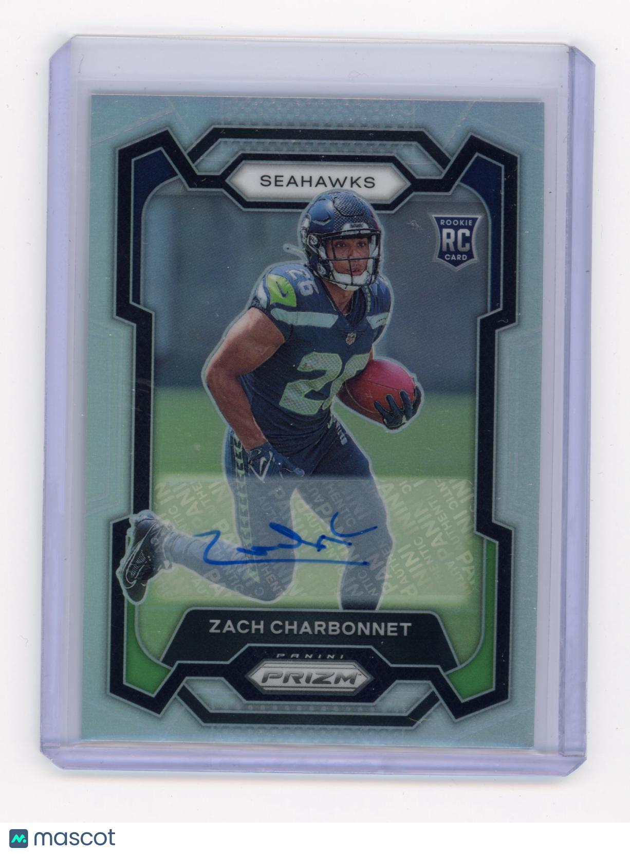 2023 Panini Prizm Zach Charbonnet Rookie Autograph Silver RC #392