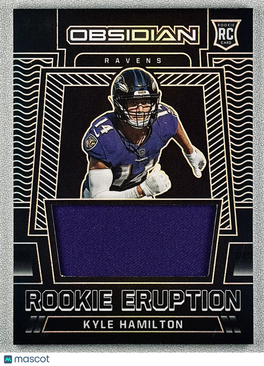 2022 Panini Obsidian Kyle Hamilton Rookie Eruption Orange /75 #RE-KHA RC