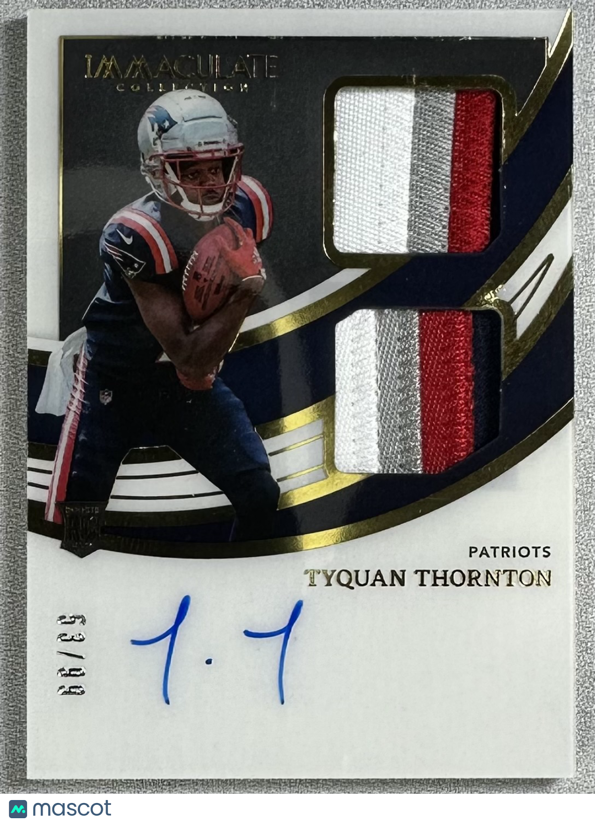 2022 Panini Immaculate Tyquan Thornton Signature Patches /99 #ISP-TTH