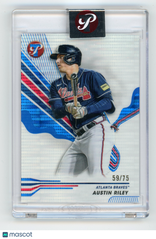 2024 Topps Pristine Austin Riley Blue Pristine 59/75 #69