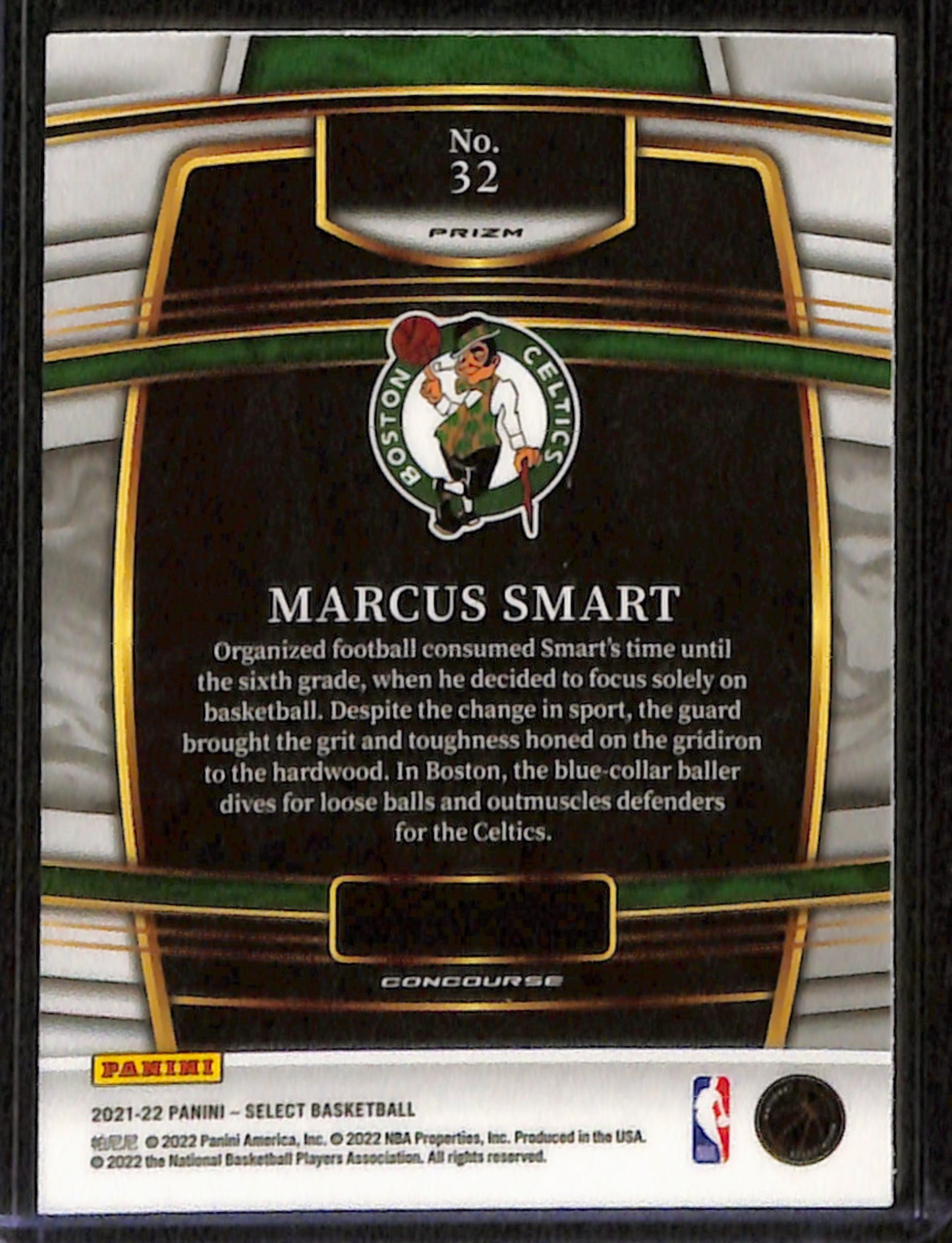 2021-22 Select Marcus Smart Tri-Color Prizm #32