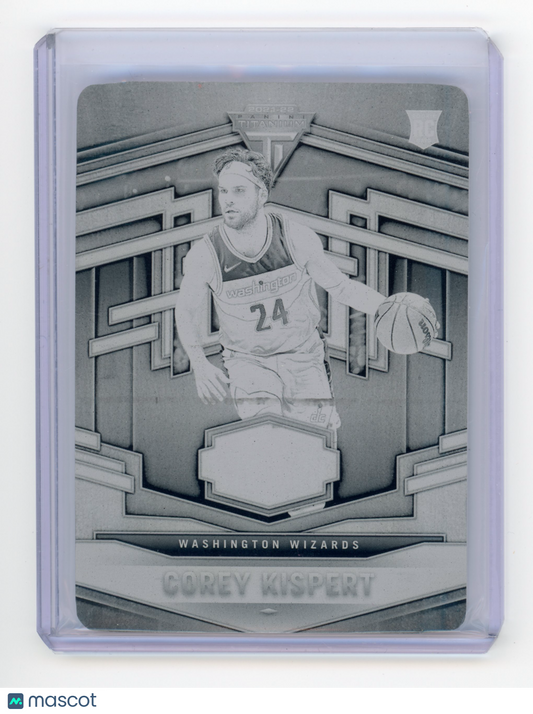 2021 Panini Chronicles Titanium Corey Kispert Black Printing Plate 1/1 #550