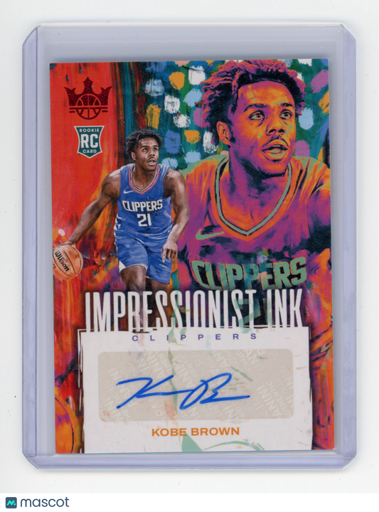 2023 Panini Court Kings Kobe Brown Impressionist Ink Ruby /49 #II-KOB RC
