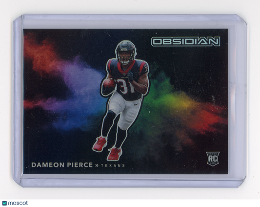 2022 Panini Obsidian Dameon Pierce Colorblast Black RC #CBB-DPI