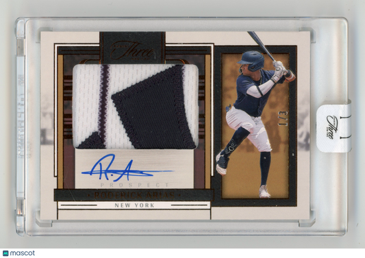 2024 Panini Three & Two Roderick Arias Pros Jersey Auto Bases Loaded 1/3 #PJA-RA