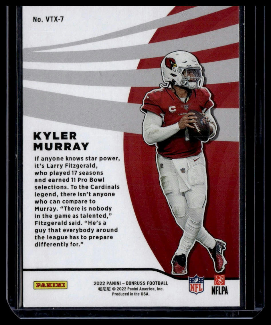 Kyler Murray 2022 Panini Donruss Vortex #VTX-7