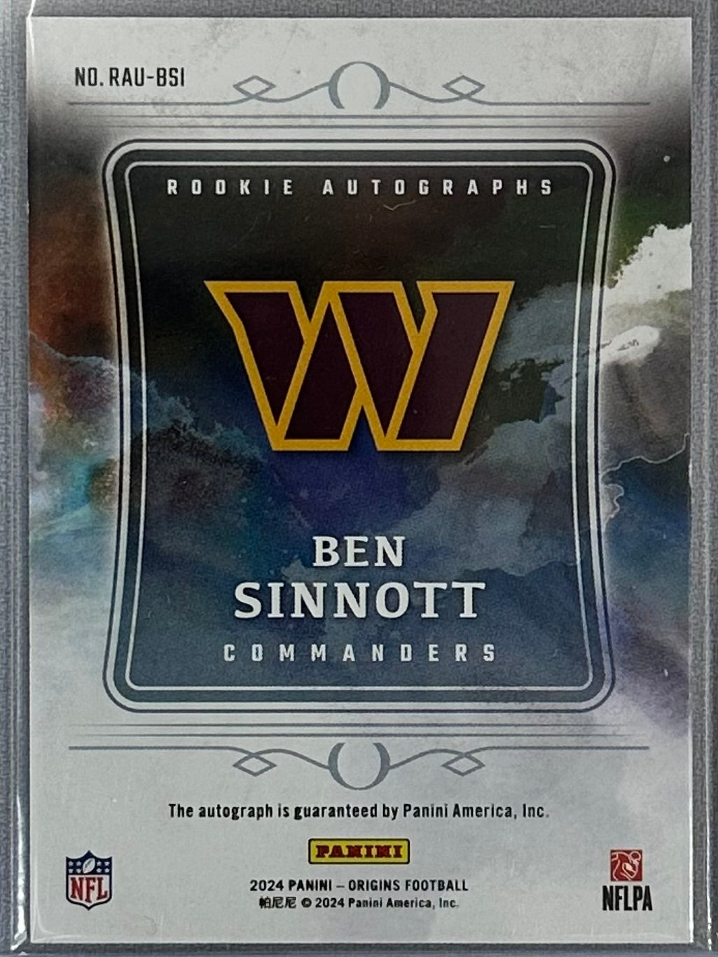 2024 Panini Origins Ben Sinnott Rookie Autos Red /99 #RAUBSI