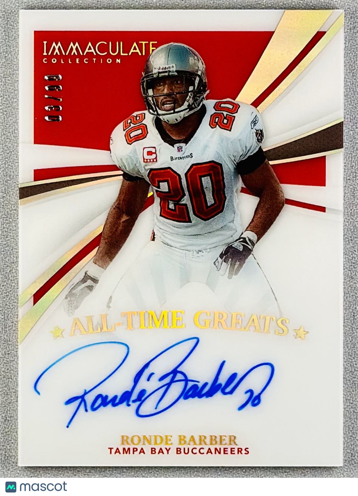 2021 Panini Immaculate Ronde Barber All Time Greats Auto /99 #ATG-RB