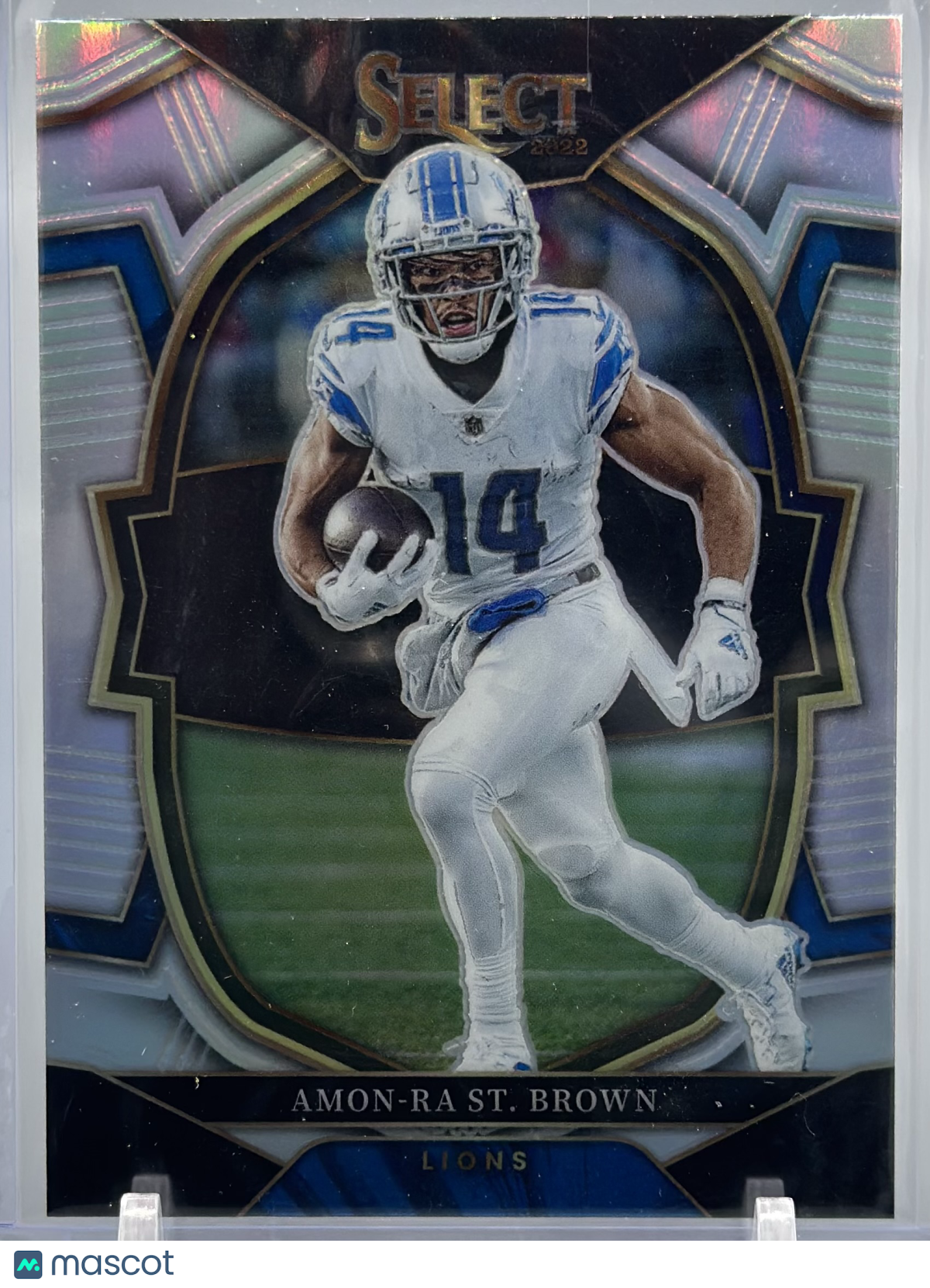 Amon-Ra St. Brown 2022 Panini Select Silver Prizm #58