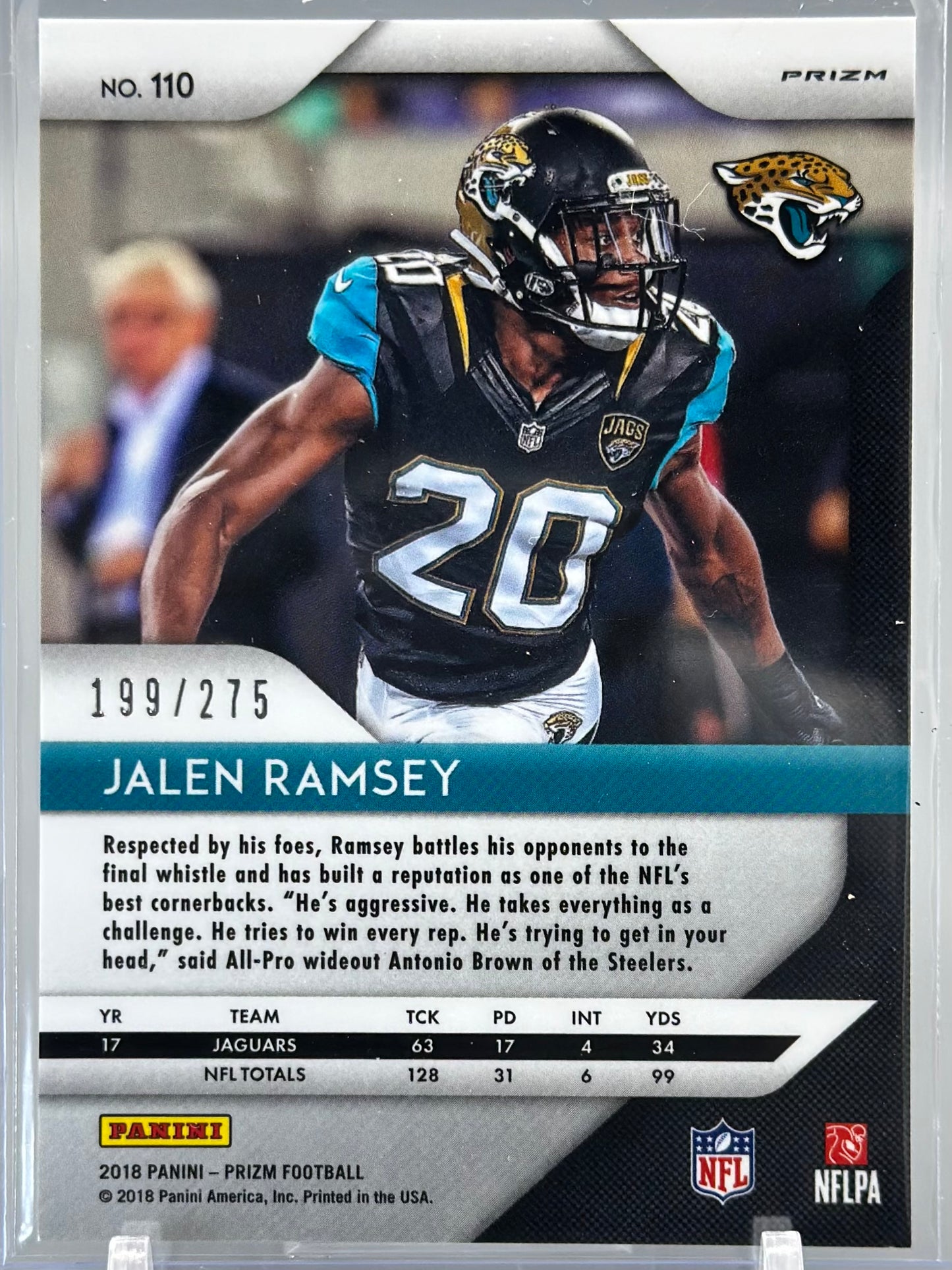 Jalen Ramsey 2018 Panini Prizm Hyper /275 #110