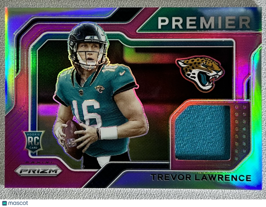 2021 Panini Prizm Trevor Lawrence Premier Jerseys Pink #PJ-1 RC