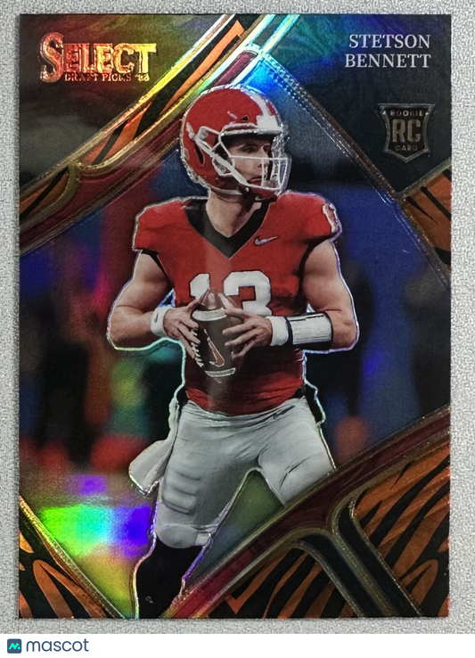 2023 Panini Select Draft Picks Stetson Bennett Tiger Prizm #125 RC