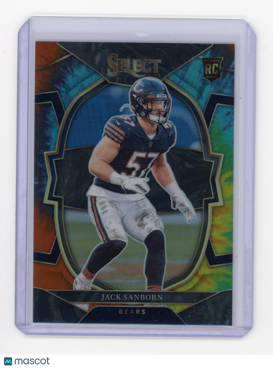 2022 Panini Select Jack Sanborn Tie-Dye /25 #62 RC