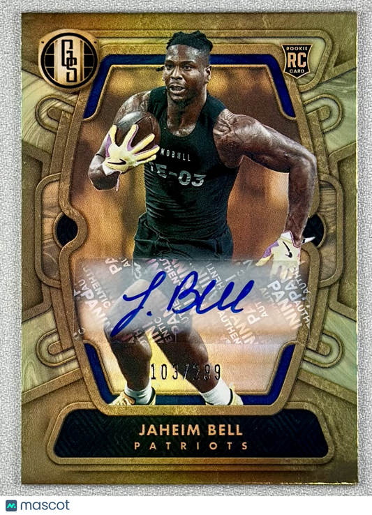 2024 Panini Gold Standard Jaheim Bell Rookie Auto /299 #188 RC