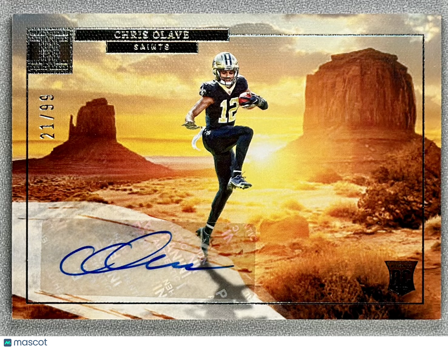 2022 Panini Impeccable Chris Olave Rookie Landscapes Auto /99 #RLA-COL RC