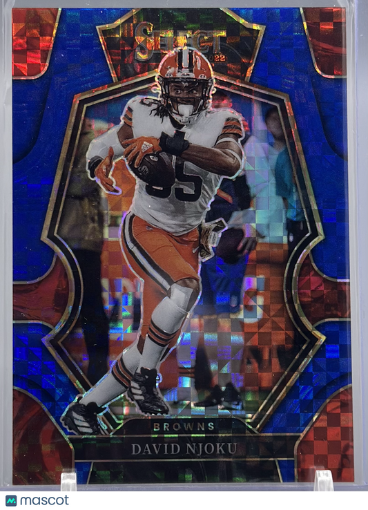 David Njoku 2022 Panini Select Blue Prizm /149 #125