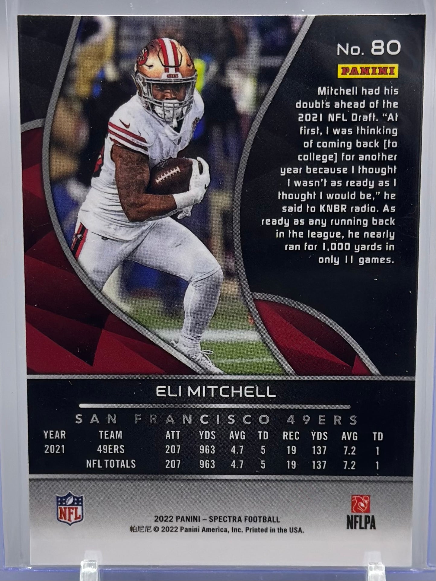 Eli Mitchell 2022 Panini Spectra #80