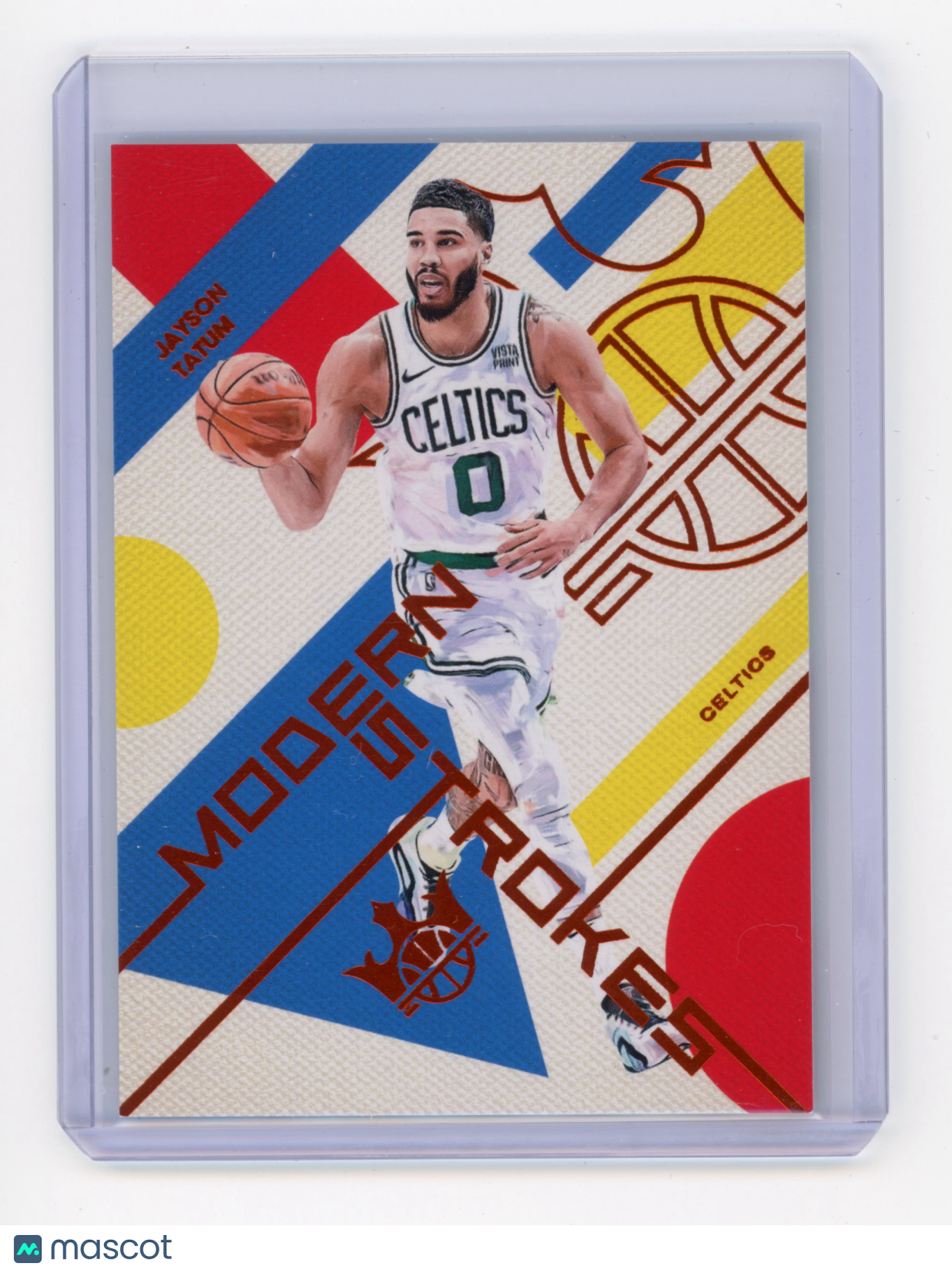 2022 Panini Court Kings Jayson Tatum Modern Strokes Amber 72 / 99 #24