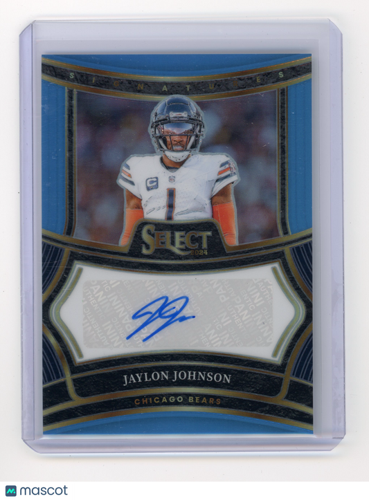 2024 Panini Select Jaylon Johnson Signatures Light Blue Prizm 13/49 #SP-JJN