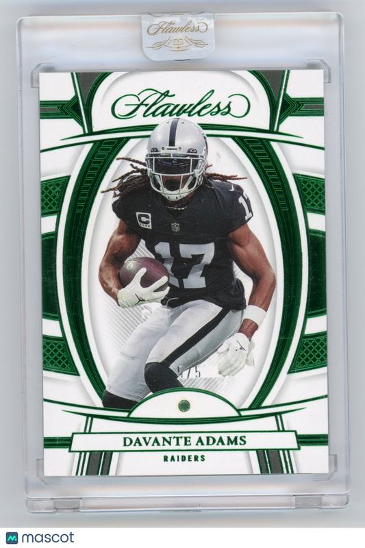 2022 Panini Flawless Davante Adams Emerald #40