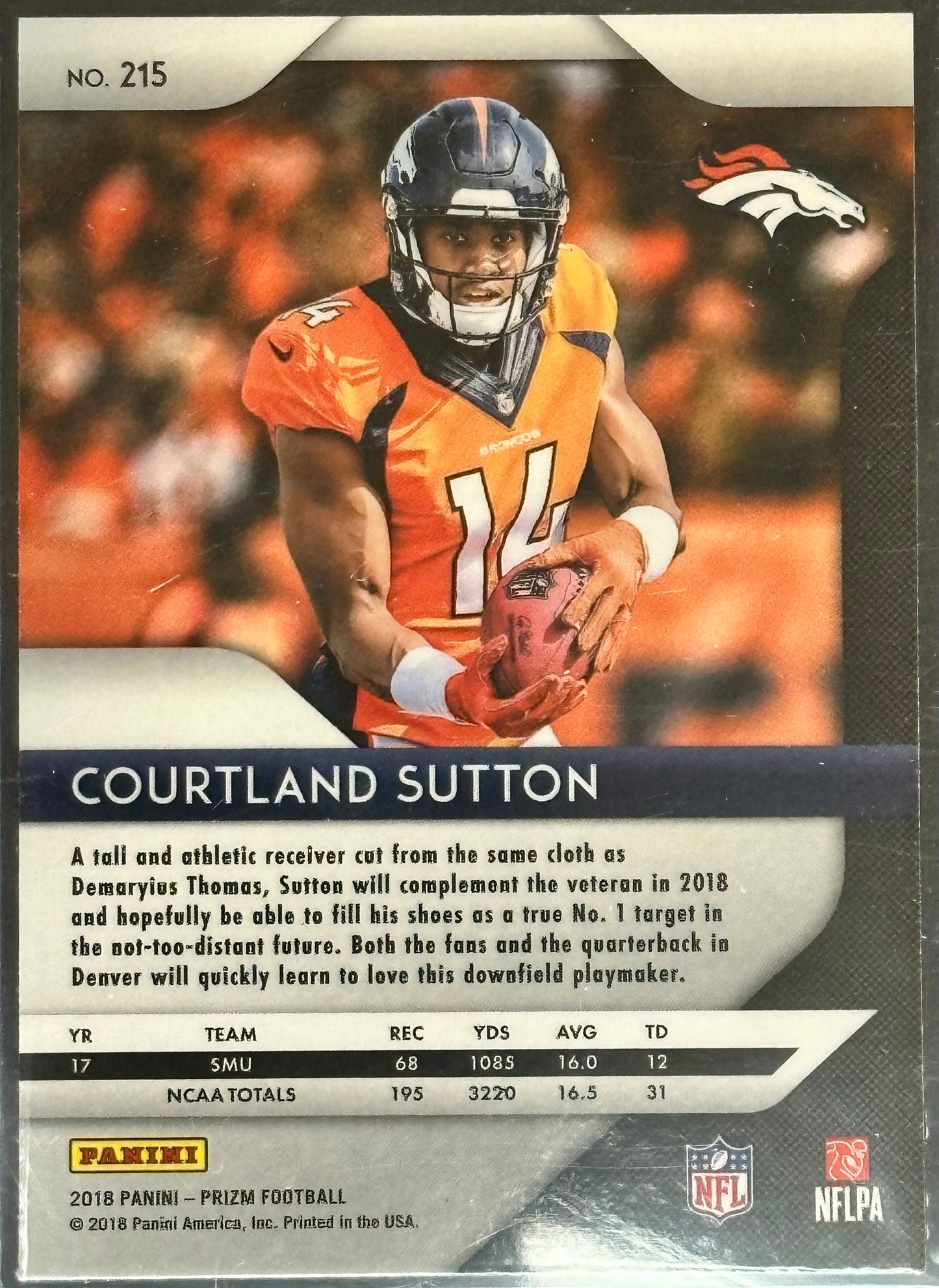 Courtland Sutton 2018 Panini Prizm #215