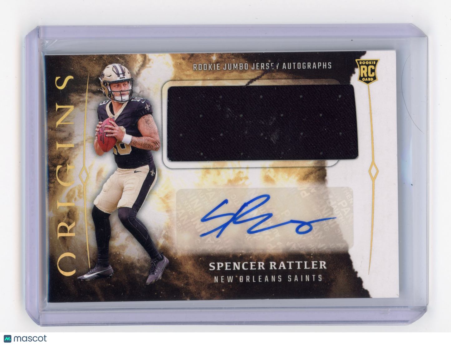 2024 Panini Origins Spencer Rattler Rookie Jumbo Jersey Autograph #RJA-SRA