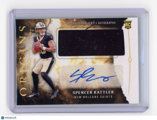 2024 Panini Origins Spencer Rattler Rookie Jumbo Jersey Autograph #RJA-SRA