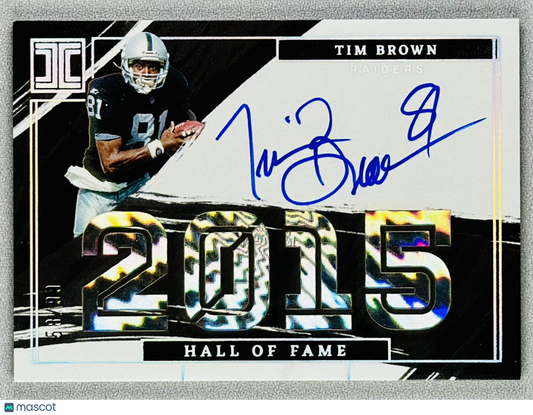 2022 Panini Impeccable Tim Brown HOF Autograph /99 #IHA-TBR